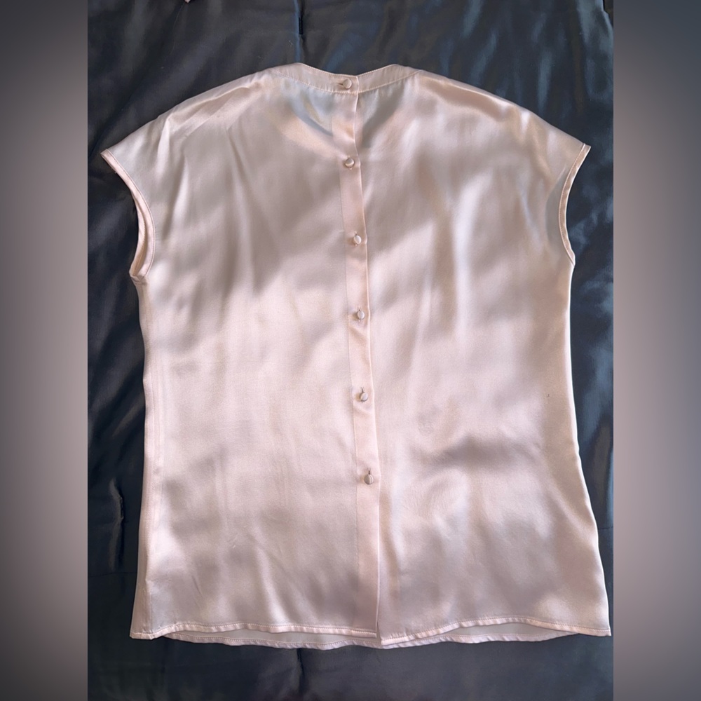 Vintage St John Knit Embroidered Cardigan // Floral Pale Pink Sweater Jacket - Picture 6 of 10